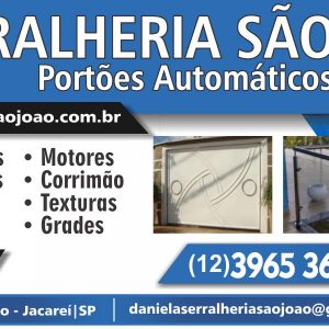 SERRALHERIA SÃO JOÃO PORTÕES AUTOMÁTICOS EM JACAREI | SP