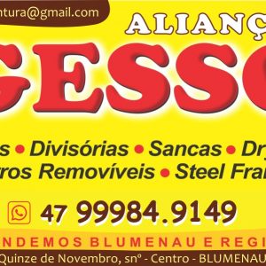 GESSO ALIANÇA NO CENTRO DE BLUMENAU | SC