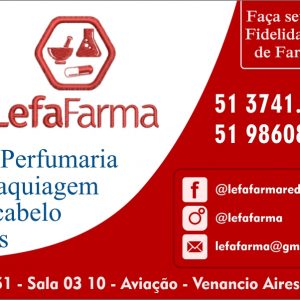 FARMÁCIA LEFAFARMA EM VENÂNCIO AIRES | RS